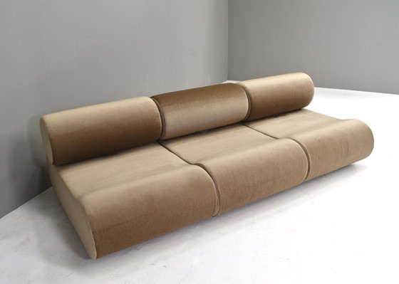 Image 1 of Klaus Uredat 'Corbi' Sofa aus neuem Mohair für COR, Deutschland - 1969