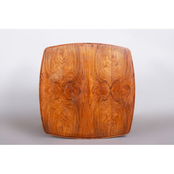 Image 1 of Mid Century Beistelltisch aus Buche und Nussbaum, 1950er Jahre