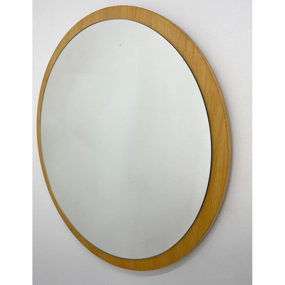 Image 1 of Mid Century runder Wandspiegel, Tschechoslowakei 1970er Jahre