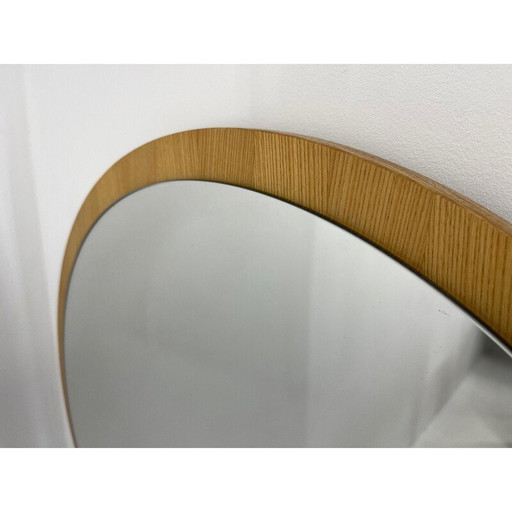 Mid Century runder Wandspiegel, Tschechoslowakei 1970er Jahre