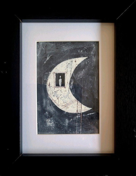 Image 1 of Piotr Piskorz 2X Gemälde "Deadline" und "Nachtwache"