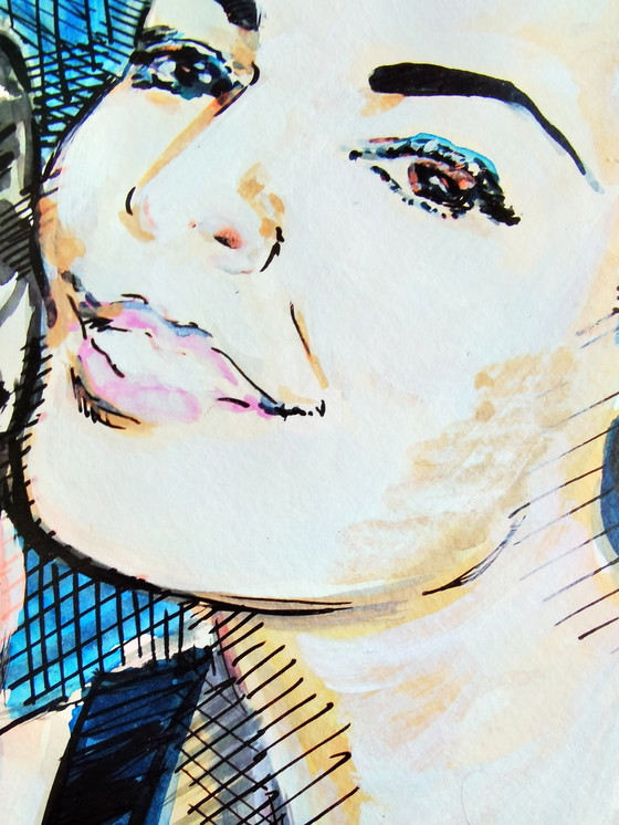 Image 1 of Leo Kogan - Porträt eines Mädchens mit ihrem Hund