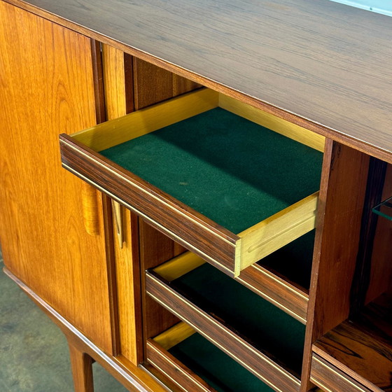 Image 1 of Dänisches Vintage Teak Sideboard / High Board mit eingebauter Bar