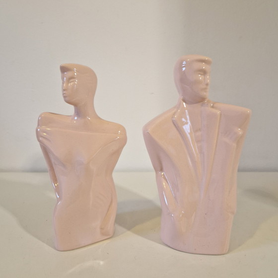 Image 1 of 80er Set von 2 Statuen Pop Art