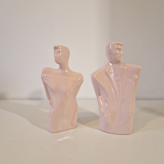 Image 1 of 80er Set von 2 Statuen Pop Art