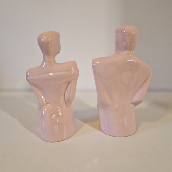 Image 1 of 80er Set von 2 Statuen Pop Art