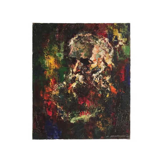 Image 1 of Vintage-Porträtgemälde von Robert Falcucci