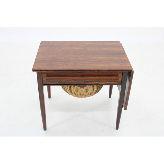 Image 1 of Klappbarer Nähtisch von Johannes Andersen Palisander für Silkeborg, Dänemark 1960