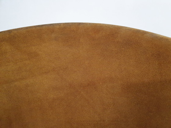 Image 1 of Hans Olsen 'Balloon' Stuhl aus Wildleder für Lea Design, Dänemark 1950er Jahre