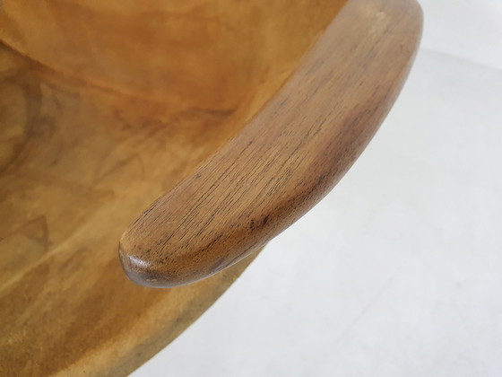 Image 1 of Hans Olsen 'Balloon' Stuhl aus Wildleder für Lea Design, Dänemark 1950er Jahre