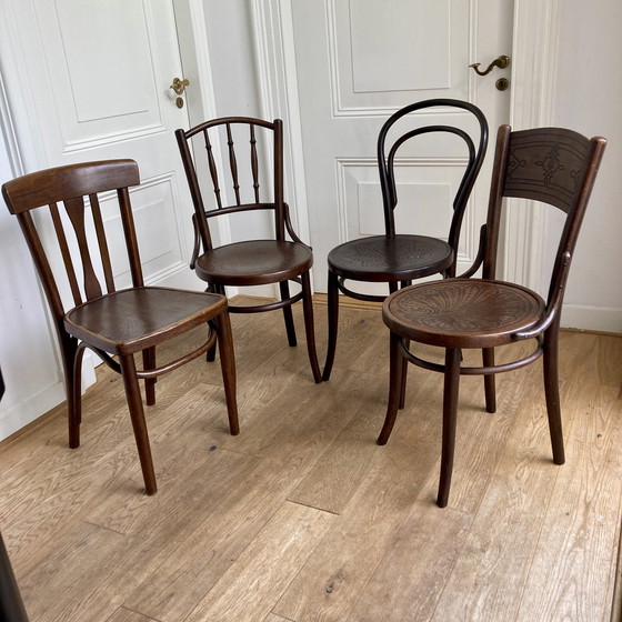 Image 1 of 4X Thonet und andere Bugholzstühle