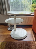 Leolux Cyclo Swivel Beistelltisch Weiß
