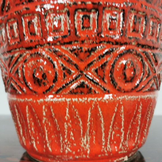 Image 1 of Große Vintage West Deutschland Bay Keramik Vase, Blumenvase 92 50