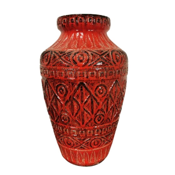 Image 1 of Große Vintage West Deutschland Bay Keramik Vase, Blumenvase 92 50