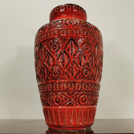 Image 1 of Große Vintage West Deutschland Bay Keramik Vase, Blumenvase 92 50