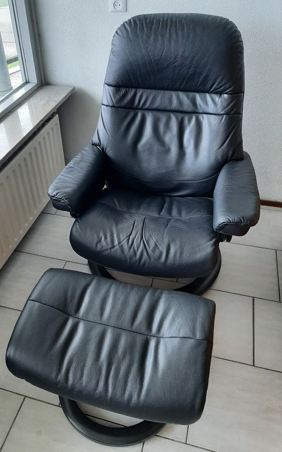 Image 1 of Stressless Sunrise Liegesessel mit Ottomane