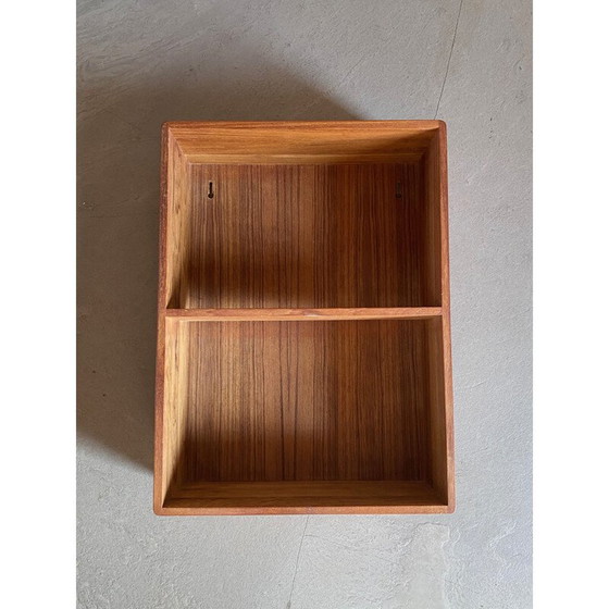Image 1 of Skandinavisches Vintage-Mini-Regal aus massivem Teakholz, 1960