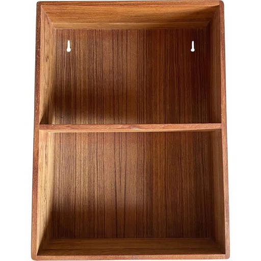 Skandinavisches Vintage-Mini-Regal aus massivem Teakholz, 1960