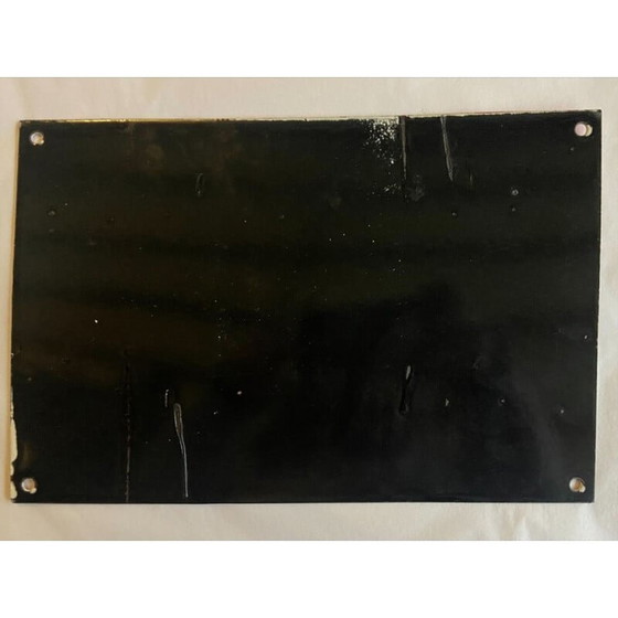 Image 1 of Vintage-Schild "Langsame Schulzone" in emaillierter Metallplatte, 1959