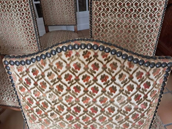 Image 1 of Sechs Französische Esszimmerstühle Im Schafsknochen-Stil