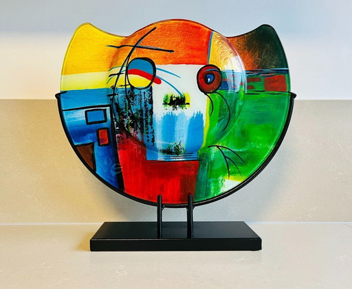 Italienische Vase Glas Kunstwerk