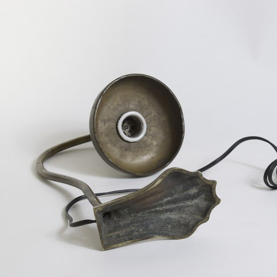 Image 1 of Jugendstillampe aus Bronze, 1920er Jahre