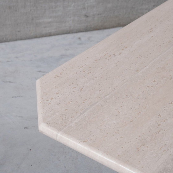 Image 1 of Vintage Couchtisch aus Travertin, Belgien 1970er