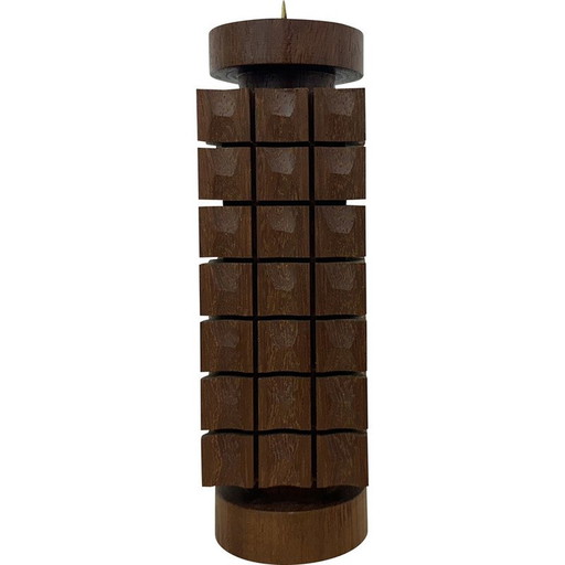 Vintage Teakholz-Kerzenhalter, 1970