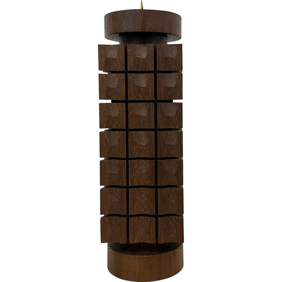 Image 1 of Vintage Teakholz-Kerzenhalter, 1970