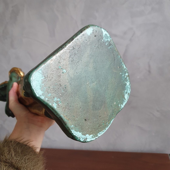 Image 1 of Paridon Brothers frühes 19. Jahrhundert Figur Mädchen mit Katze