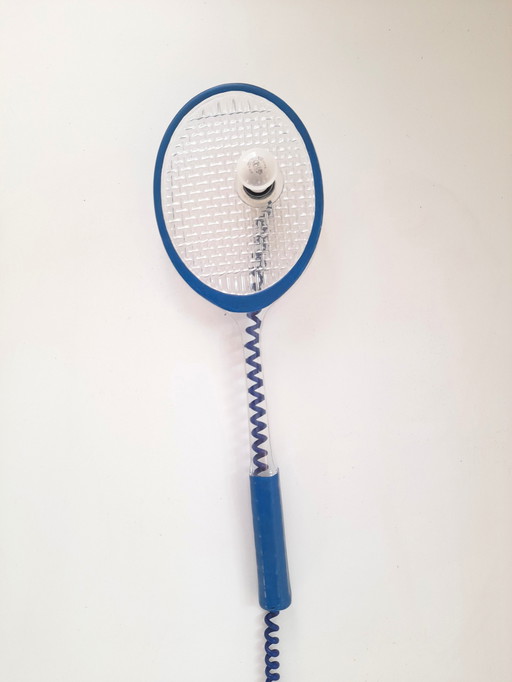 80S Vintage Tennisschläger Wandleuchte