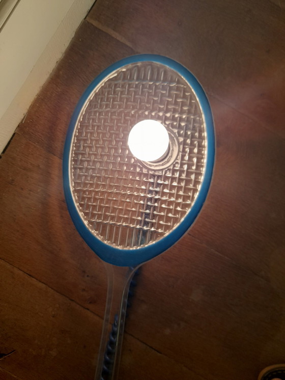 Image 1 of 80S Vintage Tennisschläger Wandleuchte