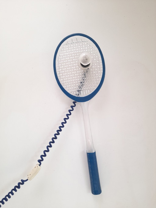 80S Vintage Tennisschläger Wandleuchte