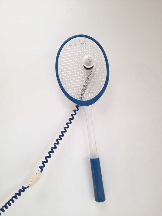 Image 1 of 80S Vintage Tennisschläger Wandleuchte