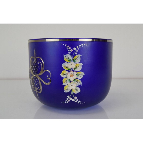 Image 1 of Alte Glasschale aus Novoborske Sklo, Tschechoslowakei 1960