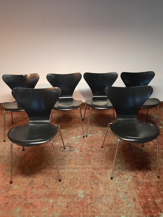 Image 1 of 6x Fritz Hansen Butterfly Stuhl