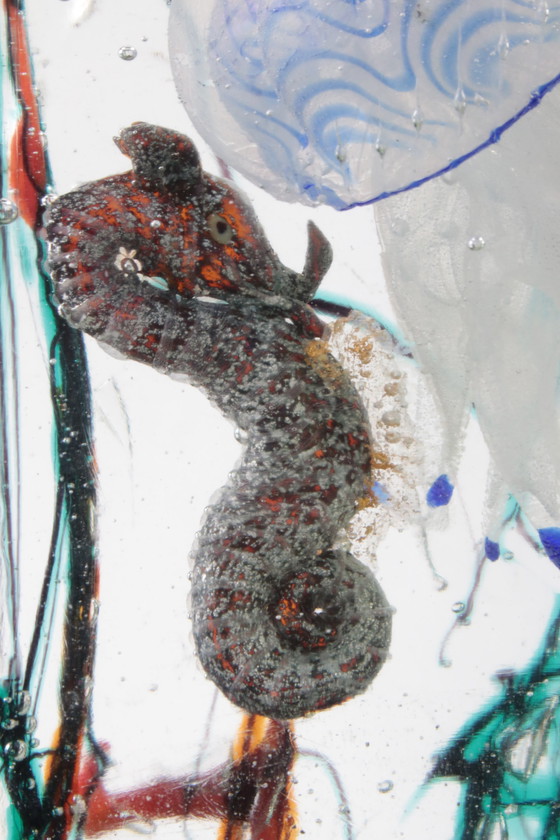 Image 1 of Aquarium aus Muranoglas von Alfredo Barbini für Cenedese, 1960er Jahre