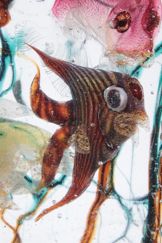 Image 1 of Aquarium aus Muranoglas von Alfredo Barbini für Cenedese, 1960er Jahre