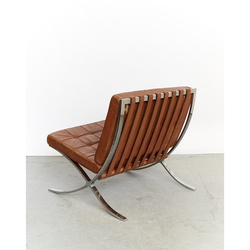 Vintage Mr90 Barcelona Sessel und Ottomane von Ludwig Mies van der Rohe für Knoll International