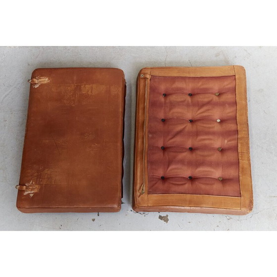 Image 1 of Vintage Mr90 Barcelona Sessel und Ottomane von Ludwig Mies van der Rohe für Knoll International