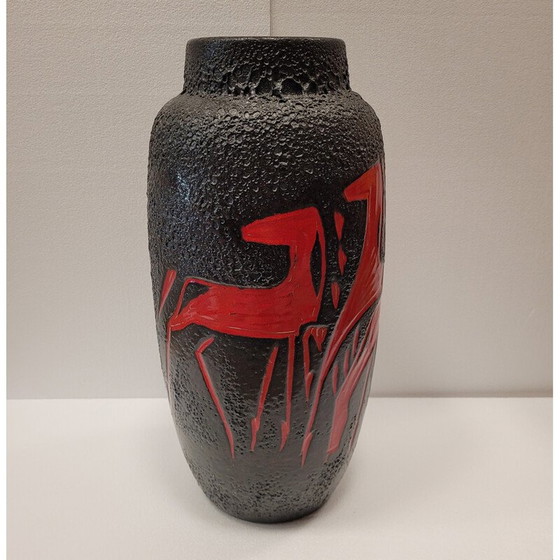Image 1 of Vintage Fat Lava Keramikvase für Scheurich Keramik, Deutschland 1950