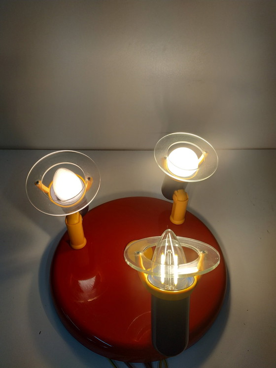 Image 1 of Set Massive Memphis Milano Style Deckenleuchte und Schreibtischlampe