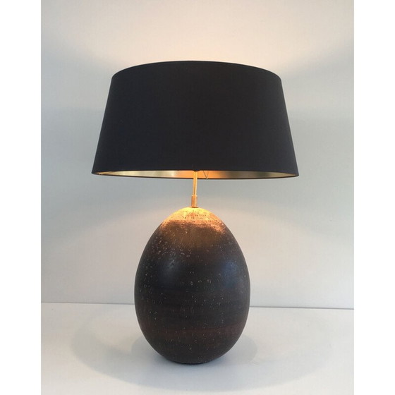 Image 1 of Vintage Keramiklampe mit eingelegten Buchstaben, 1970