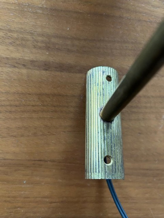 Image 1 of Satz von zwei kugelförmigen Wandleuchten aus italienischem Messing