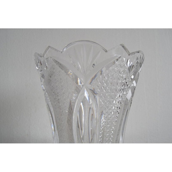 Image 1 of Alte Kristallvase von Novy Bor, Tschechoslowakei 1960