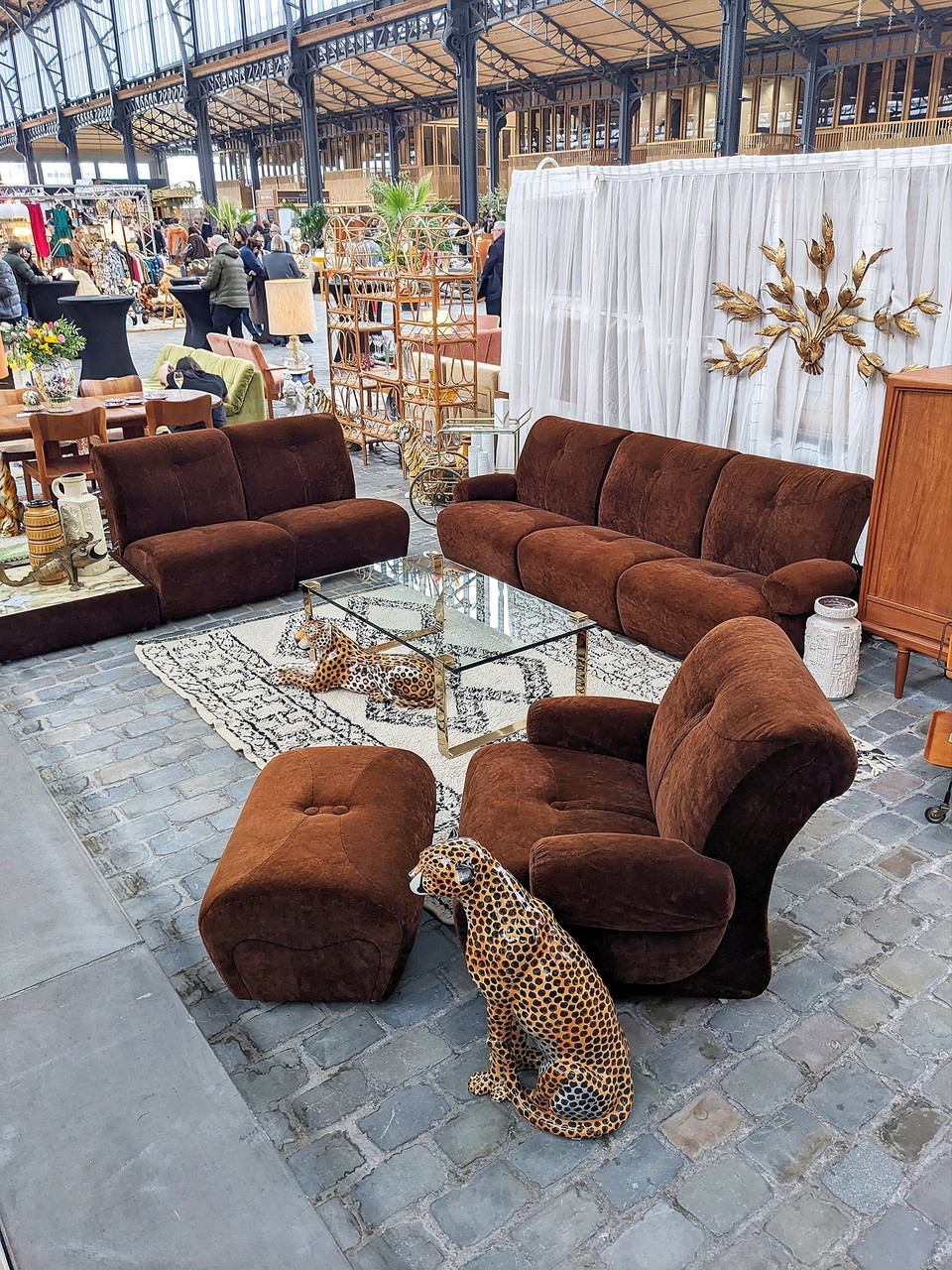 Samt Space Age Modular Sofa