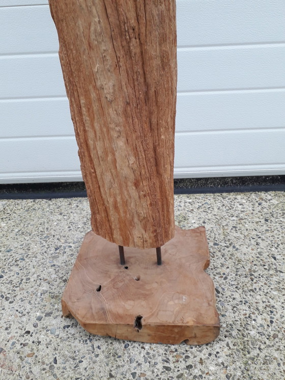 Image 1 of Teakholzstamm auf Fuß 143 cm hoch