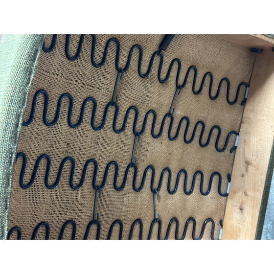 Image 1 of Paar Vintage-Sessel "Bow wood" aus geschwungener Esche und Stoff von Hugues Steiner, 1950er Jahre