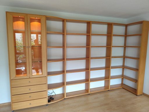 Hulsta Mega Design Wandschrank mit modularen Bücherregalen