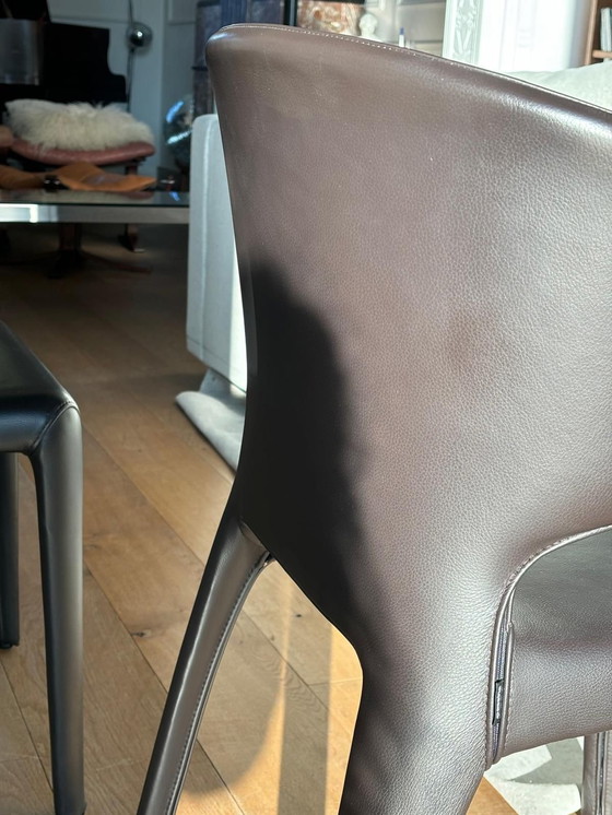 Image 1 of 6x Lederstühle Cassina Hola 367